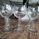 Lot de 6 verres à vin ballon vintage en verre buvant voluté