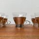 Mid-century German tea glasses by WMF, 1960s, set of 6.