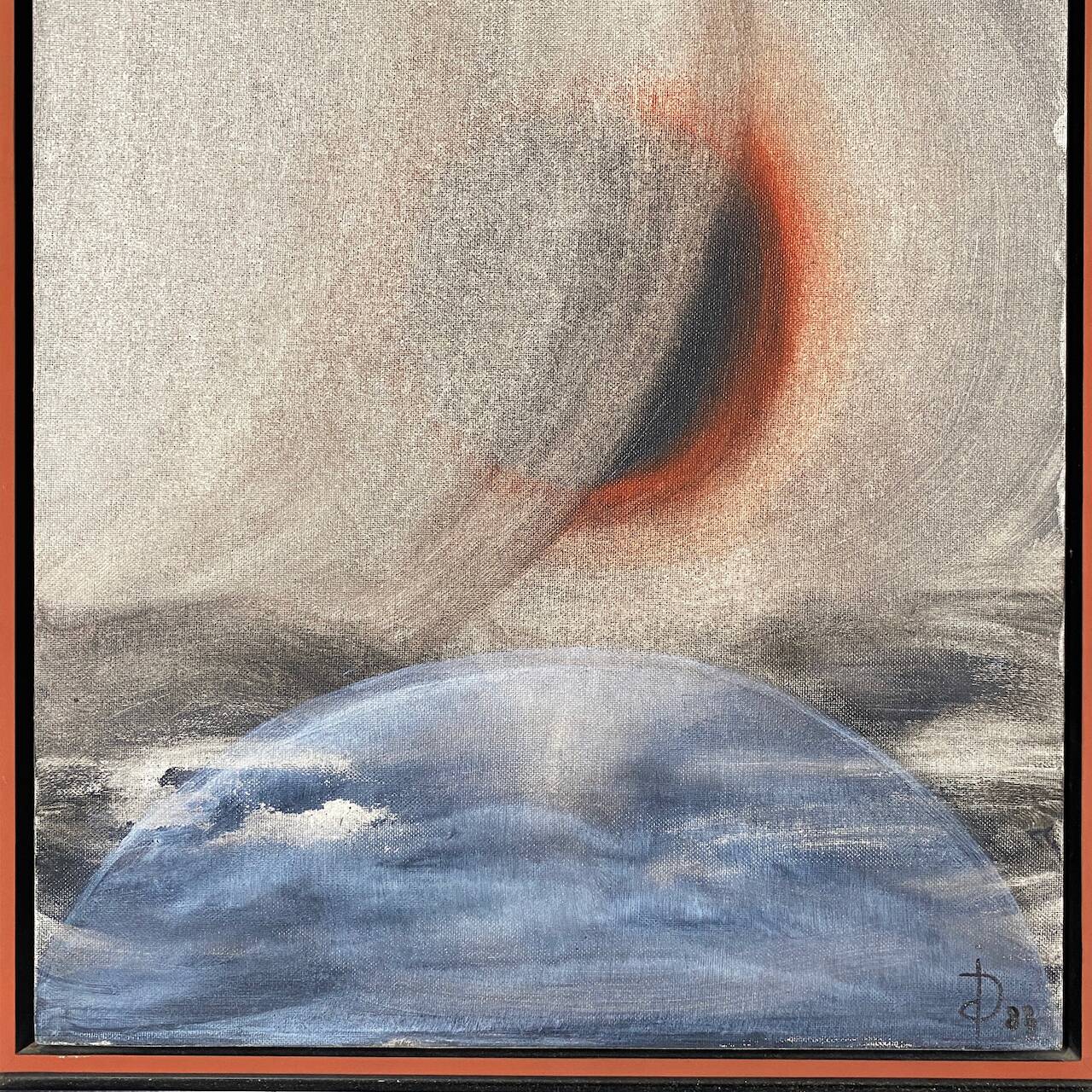 Modern painting by isabelle de duve - utopie 'peut-être' - 1988