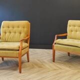 Two mid century armchairs
