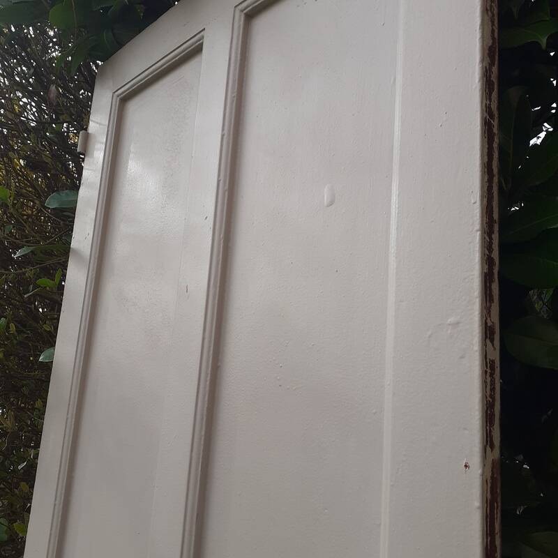 Old exterior entrance door solid H225xW86cm solid wood
