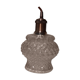 Suspension luminaire tulipe en verre pointe diamant vers 1950's