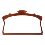 Grand miroir de cheminée Art Nouveau sculpté à la main, France vers 1910