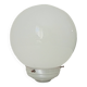 Globe lampshade vintage 50s Opaline and aluminum