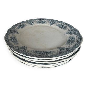 6 Spring iron earthenware plates