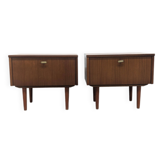 Pair of vintage Scandinavian bedside tables