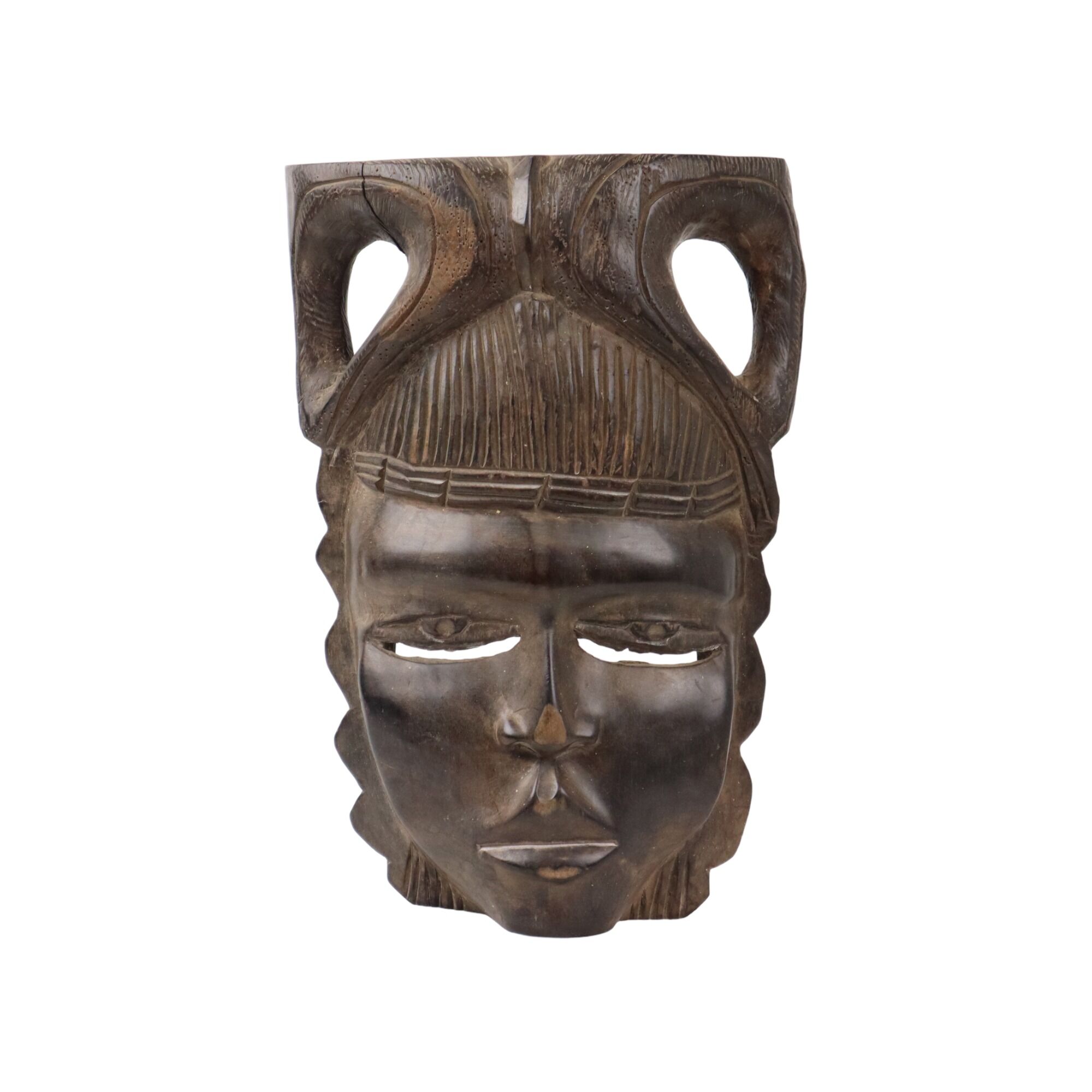 Oriental mask in hardwood 60s