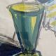 Bernd Zimmer (Born 1948) Gouache on paper - Abstract still life