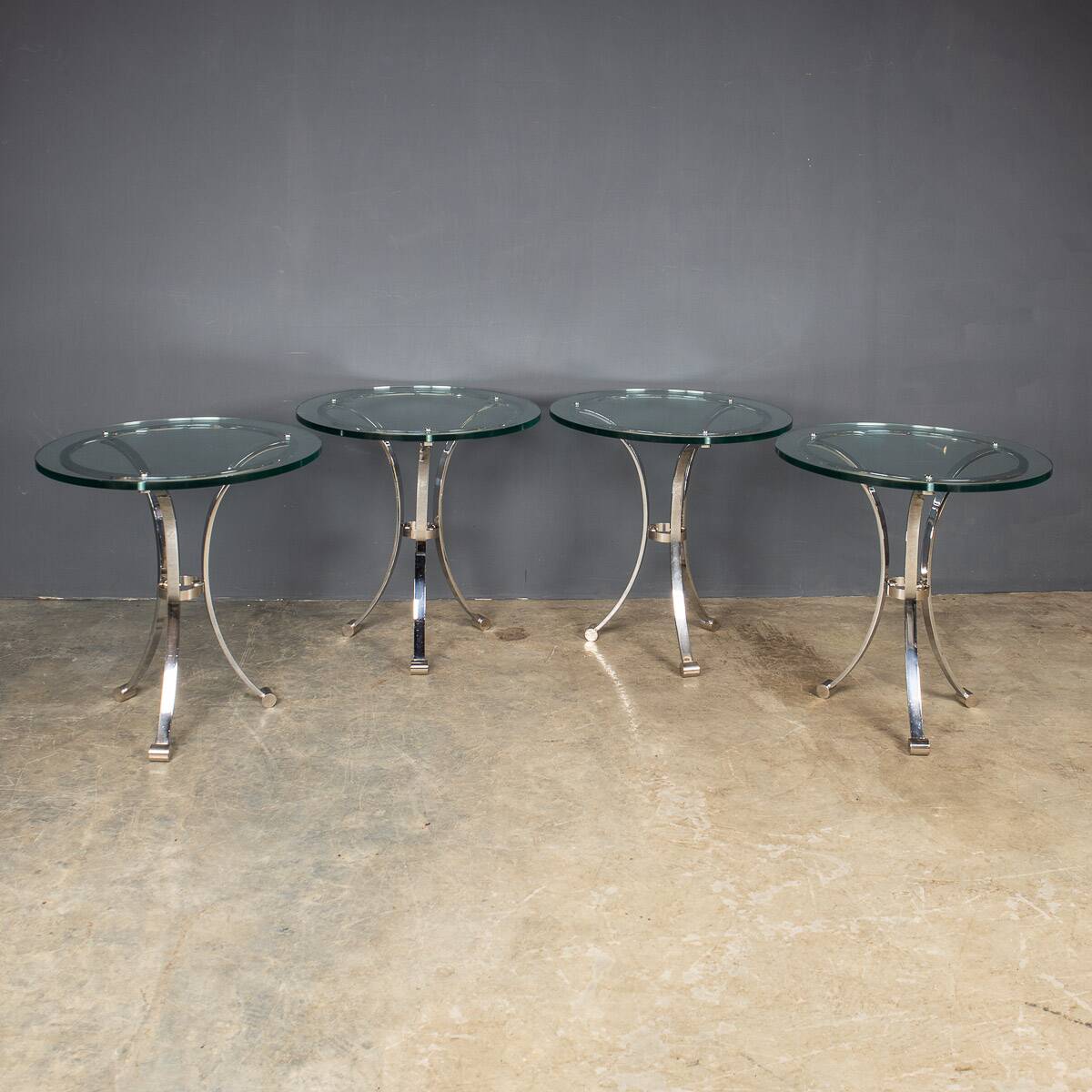A set of four bar tables from the waldorf hotel, new york c.1940