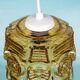 Vintage glass pendant light Vitrika, mid-century amber pendant.