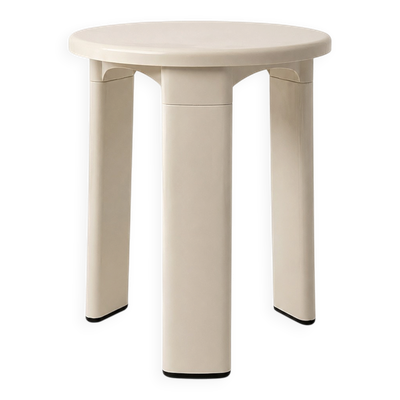 Tabouret design blanc vintage 70S TA-TAY made in SPAIN
