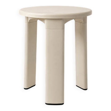 Vintage 70s white design stool TA-TAY made in Spain