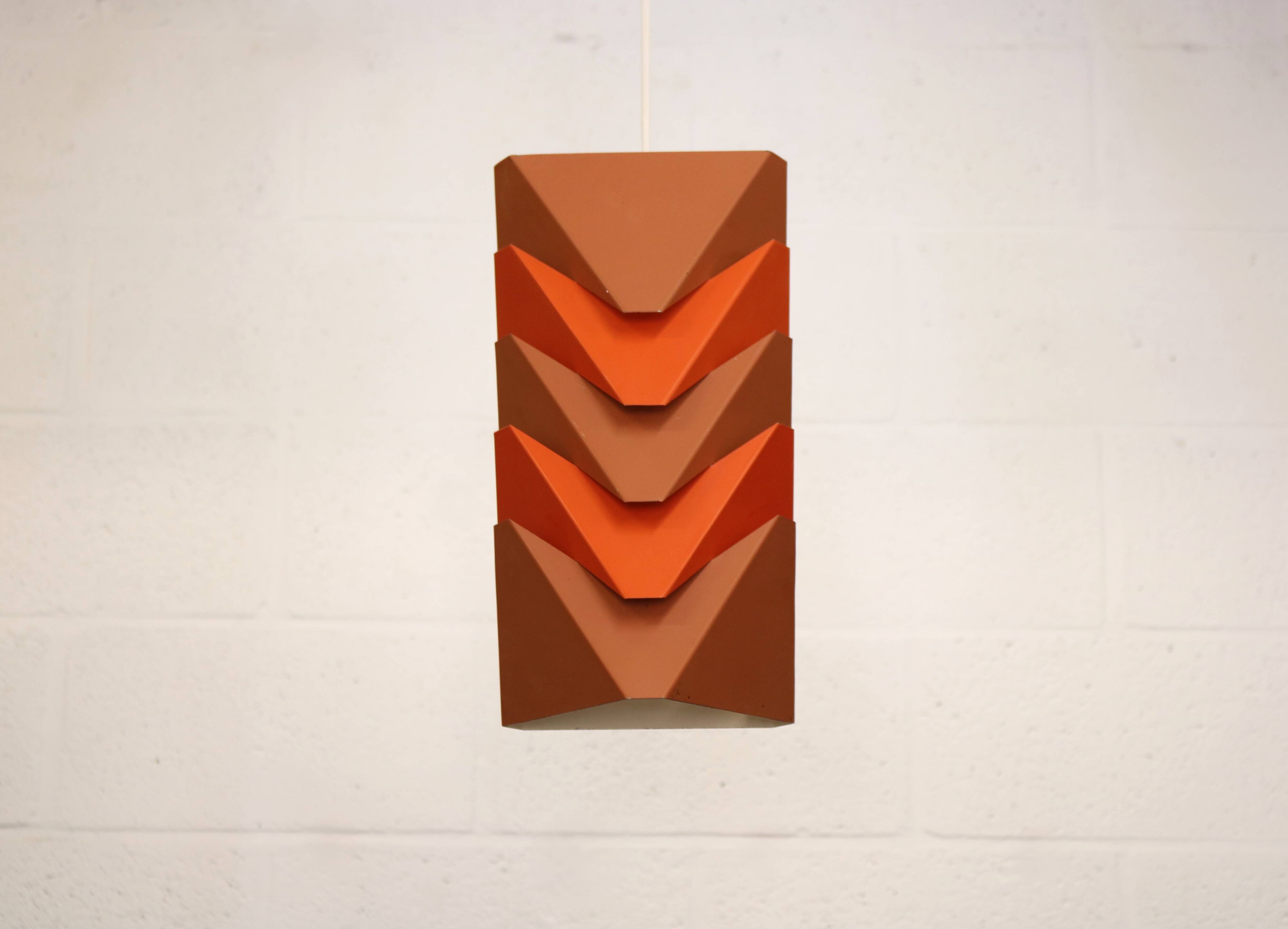 Mid Century Ekko Metal Pendant Lamp by Louis Weisdorf for Lyfa, Denmark, 19