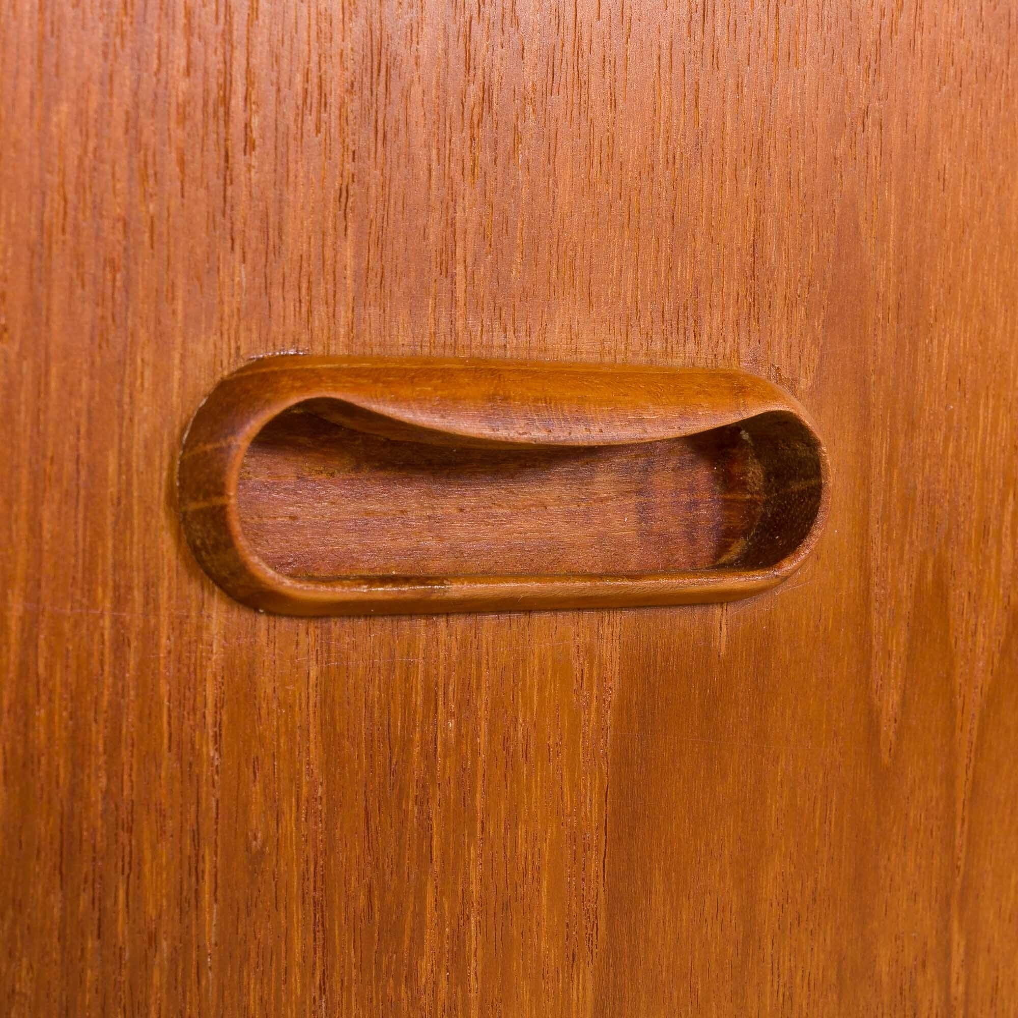 Danish teak secretaire with hidden vanity, 1960s