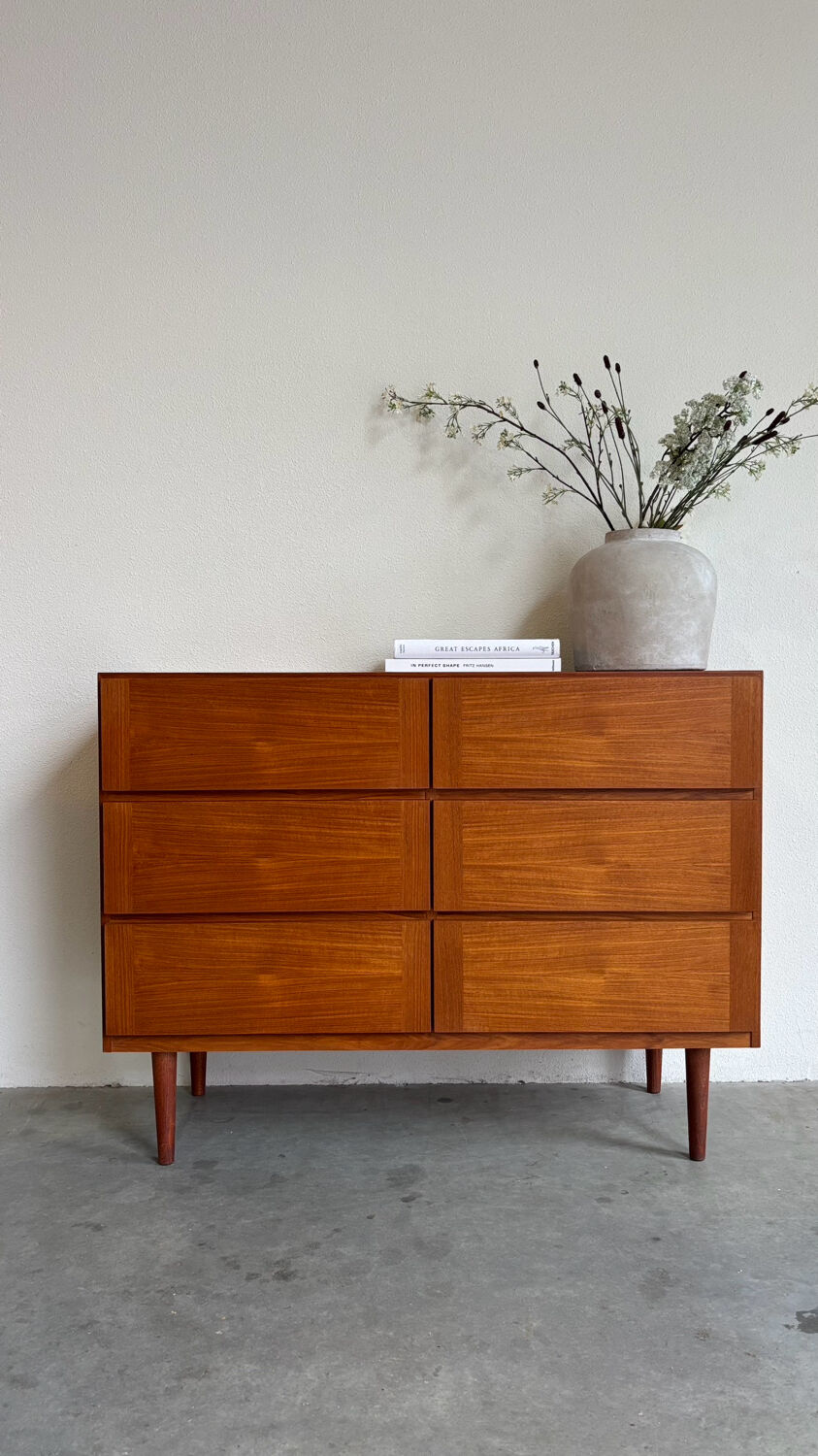 Commode double vintage danoise en teck