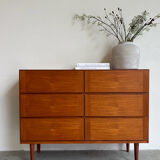 Commode double vintage danoise en teck