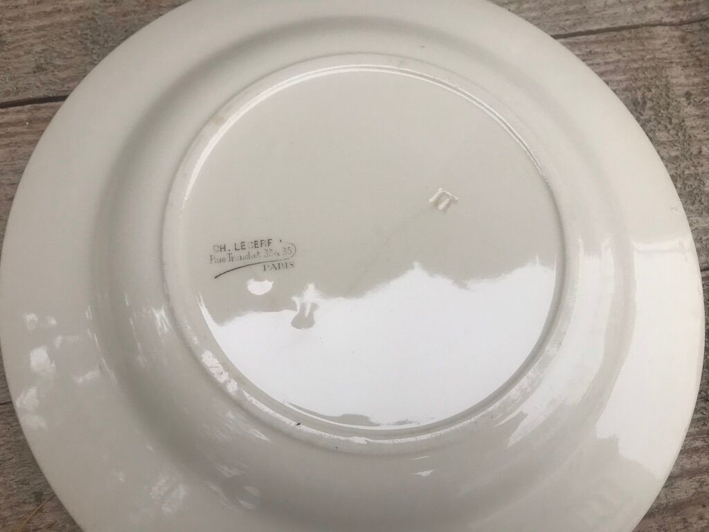 Bird plate duo Ch. Lecerf early XX