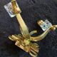 bronze and glass wall light Jules Leleu Art Deco