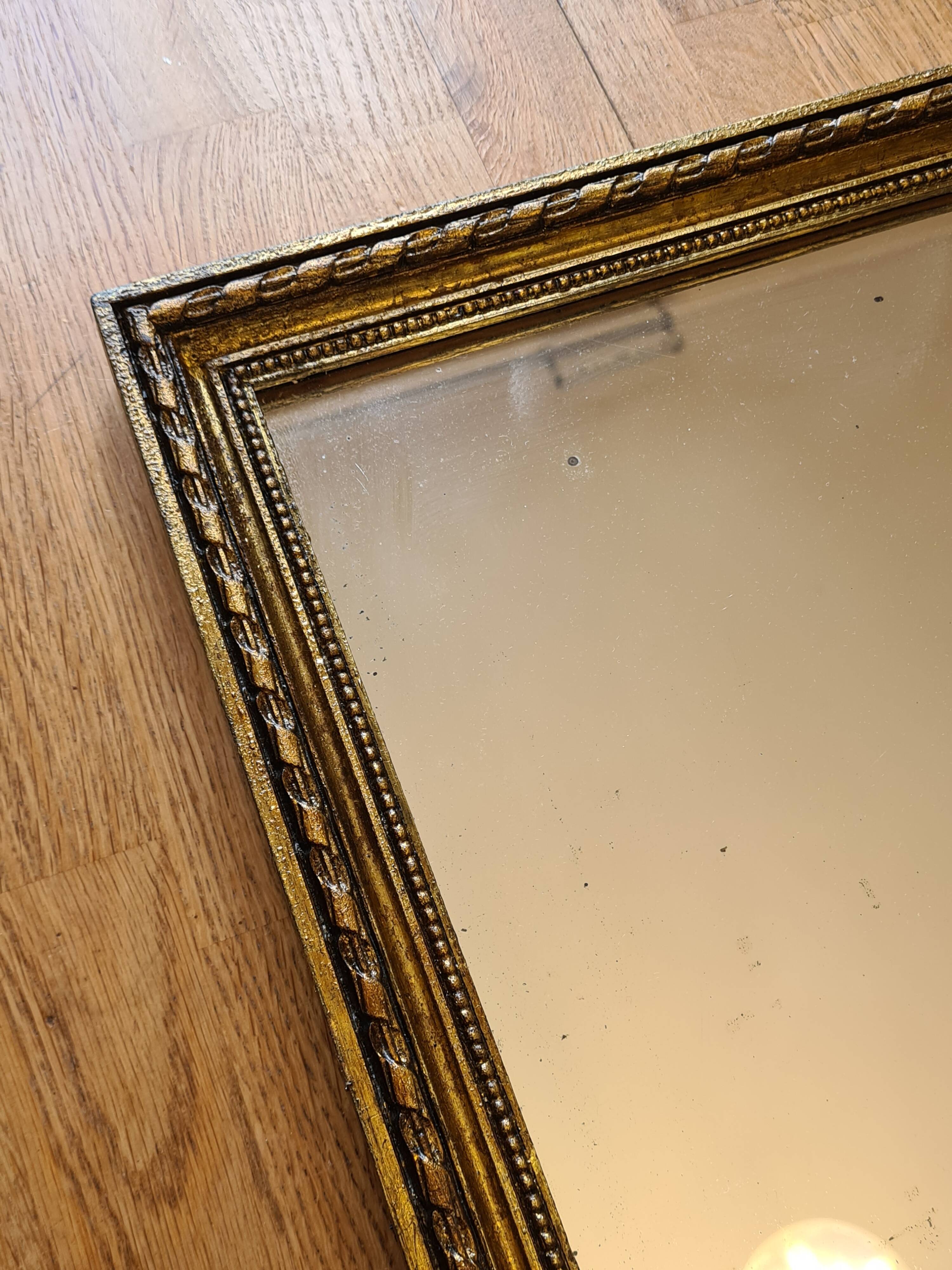 Gold leaf gilded mirror – Art Deco style