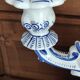 Delft swallow earthenware candlestick early 20th century