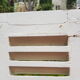 Pair of old shutters with louvers