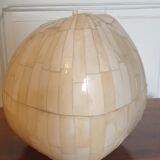 Coconut ice cube bucket, 50s marquetry