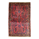 Tapis persan Sarouk antique fait main 112 cm x 164 cm années 1920 - 1B748