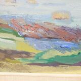 Anders A. Jonsson, Swedish Modern Landscape , 1950s, Oil on Panel, Framed