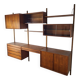 Danish wall-mounted bookshelf designed by Poul Cadovius, Scandinavian design.