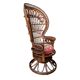 Emmanuelle rattan armchair Peacock 1960