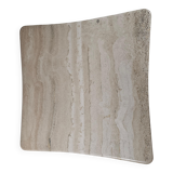 Sculptural coffee table in Italian travertine from the 1970s.