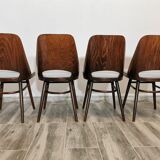 Dining Chairs by Radomir Hoffman for Ton, 1950s, Set of 4