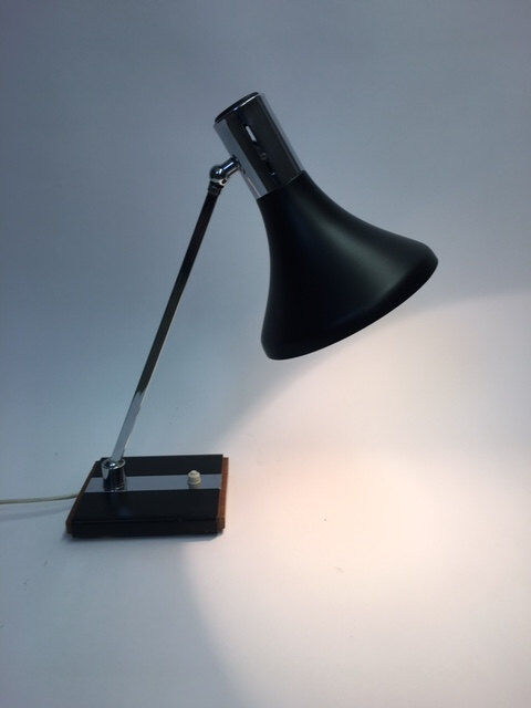 Italian vintage black desk lamp