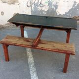Pupitre vintage mid-century bureau d'écolier
