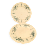 set of 2 Dupleix Longchamp ironware plates