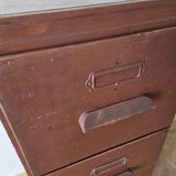 Antique wooden drawer unit filing cabinet