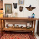 Ancienne console d’atelier en chêne