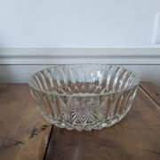 Cut glass salad bowl