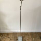 Lampadaire en alu brossé pivotant années 70
