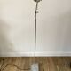 Pivoting brushed aluminum floor lamp from the 70s