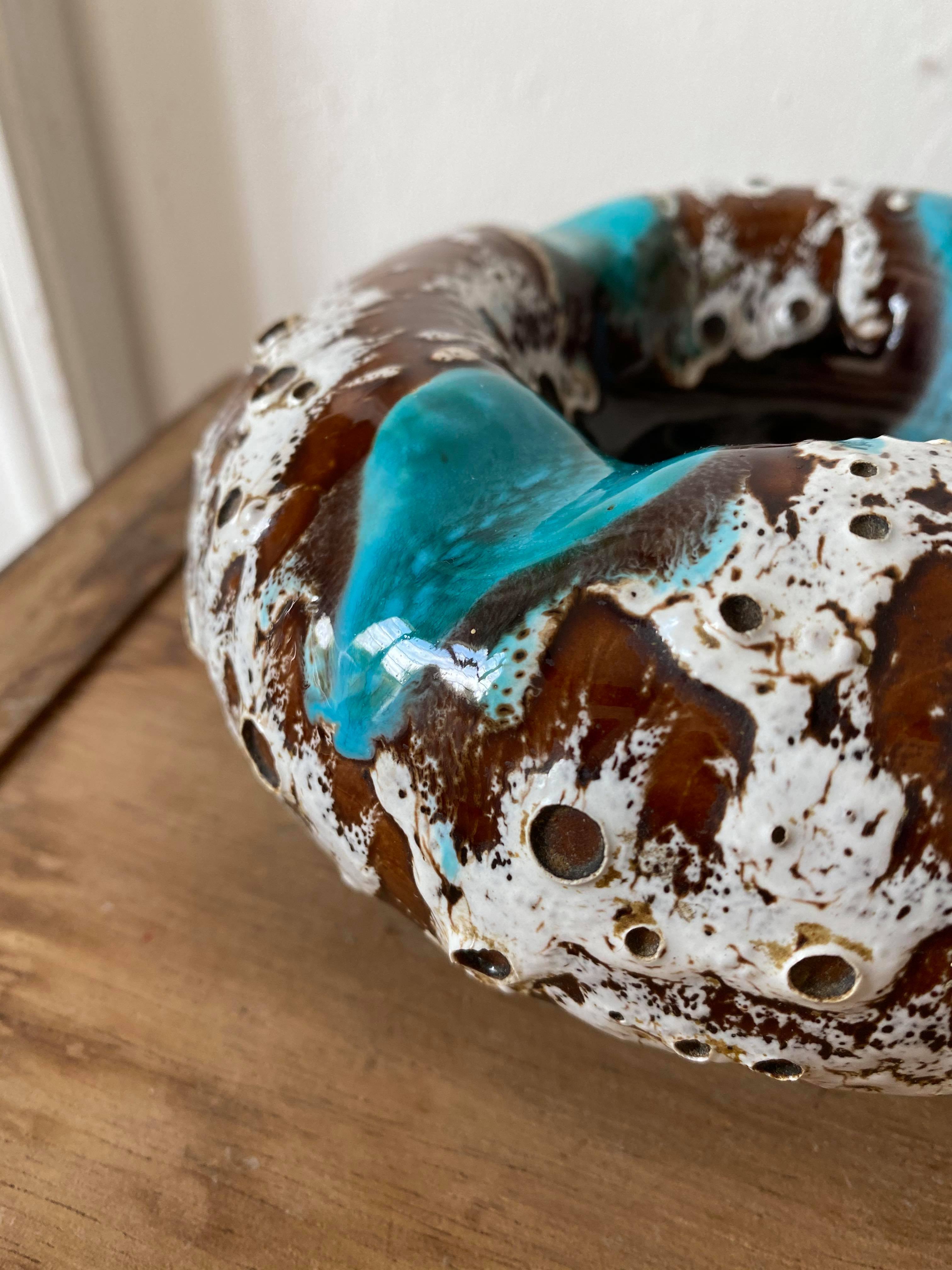 Ashtray fat lava 1960 signed Vallauris