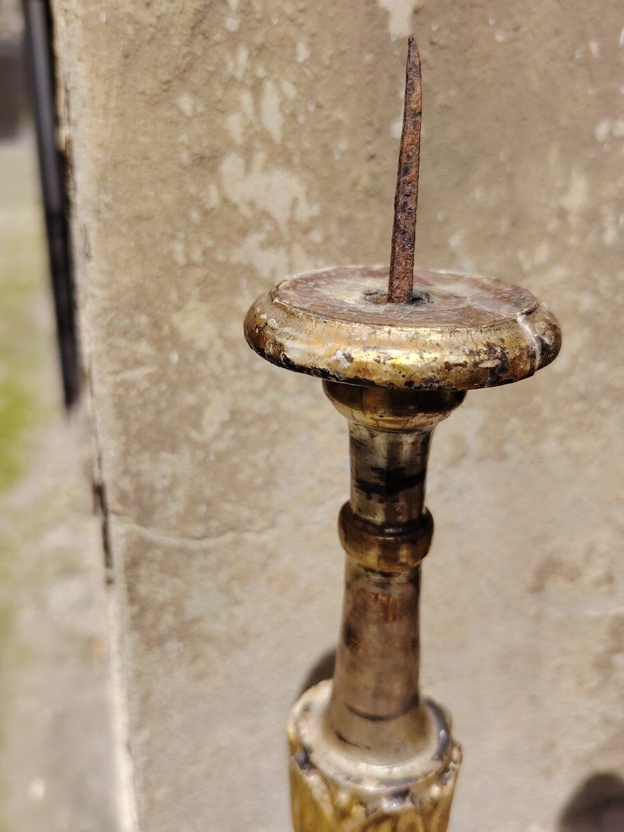 Original Louis XVI silver candlesticks and antiques from Mecca.