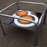 Ceramic coffee table, vintage 1970s design