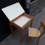 Child desk and vintage chair