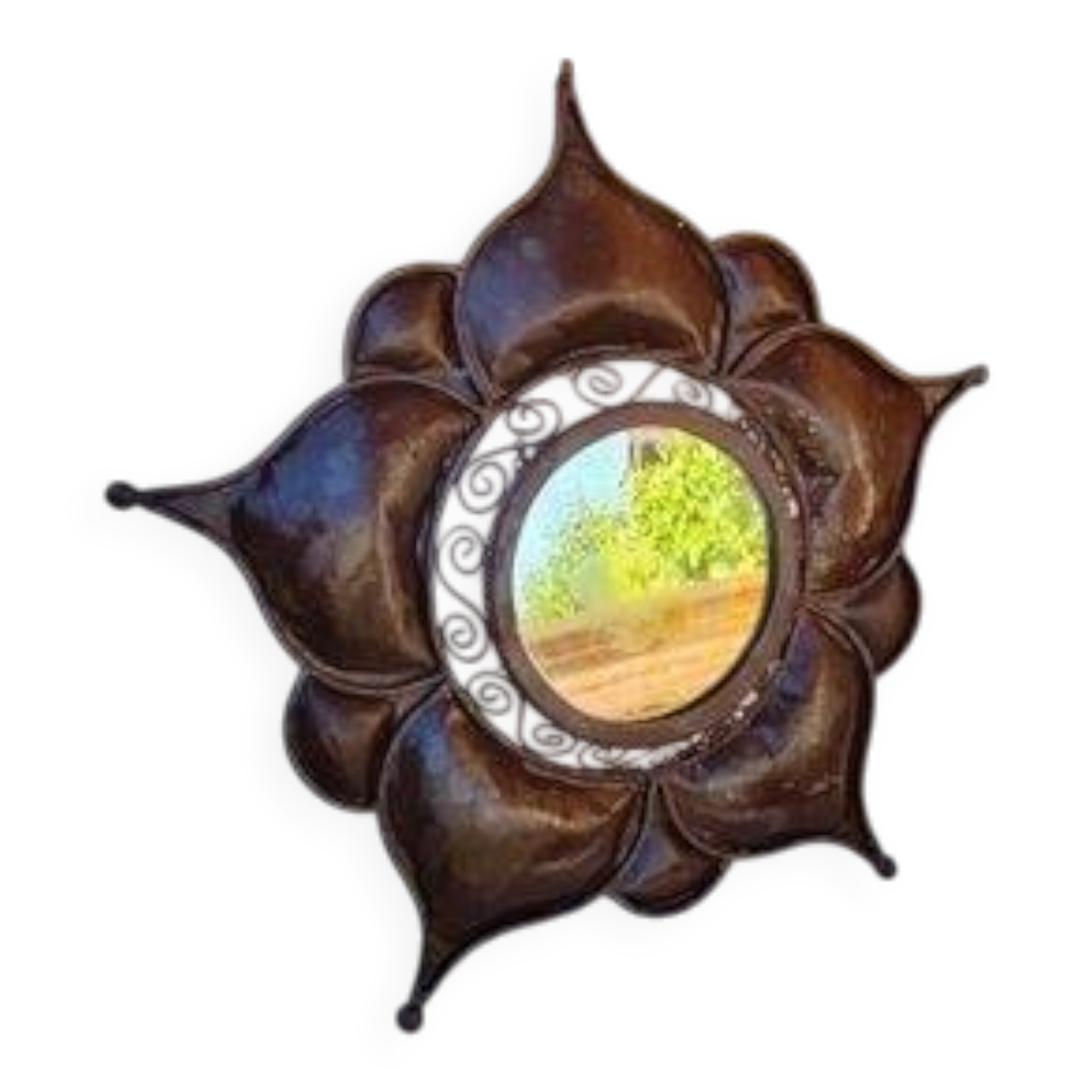 Mirroir fer forgé