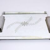Tray mirror vintage removable handles