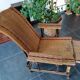 Chaise longue fauteuil rotin 1900's