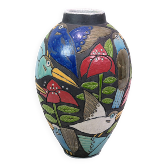Large Ceramic Vase By Dorte Friis