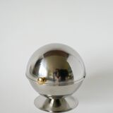 Stainless steel sugar bowl, silver & gold, Design, 1970