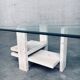 Brutalist Travertine Coffee Table by Willy Ballez, Belgium, 1970s